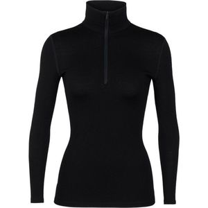 Icebreaker - 260 Tech LS Half Zip - Thermoshirt - Zwart - Merinowol