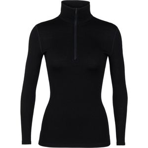 Icebreaker - 260 Tech LS Half Zip - Thermoshirt - Zwart - Merinowol