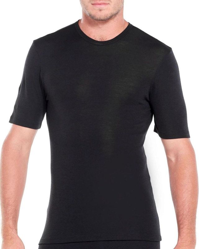 Icebreaker 175 Everyday SS Crewe Heren Thermoshirt - Black
