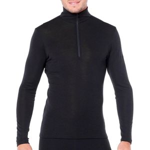 Icebreaker 175 Everyday LS Half Zip Heren Thermoshirt - Black