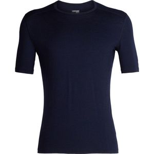 Icebreaker 200 Oasis - Korte Mouwen Basislaag - Zwart - Merinowol