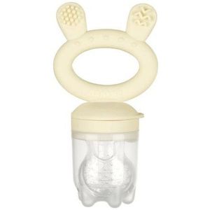 Haakaa Fruitspeen & Bijtring | Oat - Fresh Food Teether 2 in 1 | Eerste hapjes | Vanaf 4 maanden