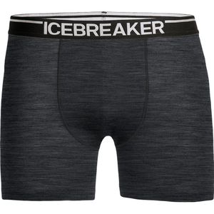 Icebreaker - M Merino Anatomica Boxers Jet Heather voor Heren van Nylon - Maat S - Grijs