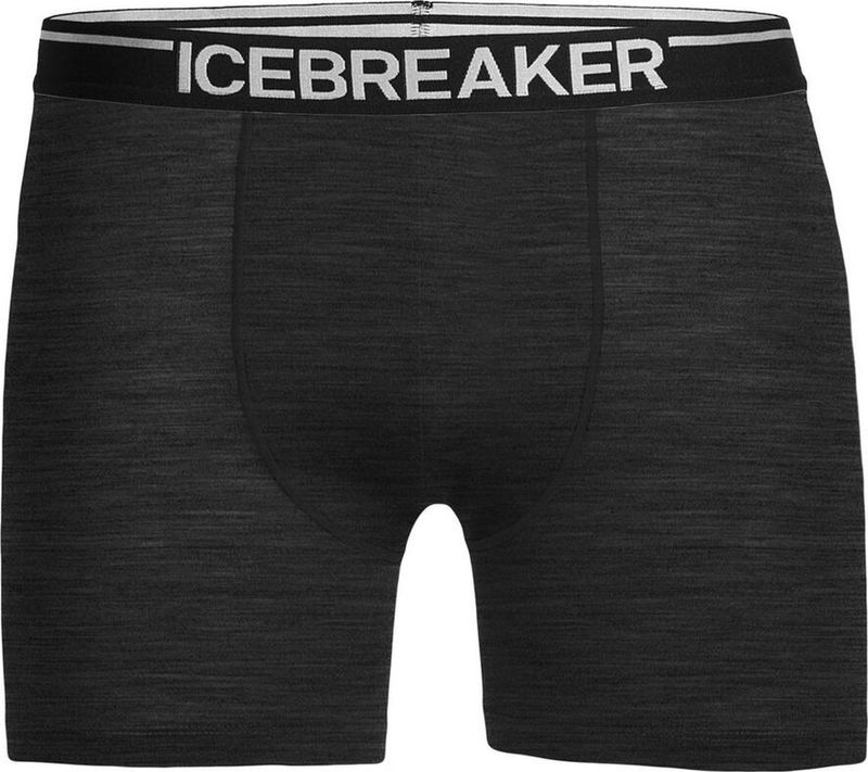 Icebreaker - Anatomica Boxers - Black - Merinowolmix - Slim Fit