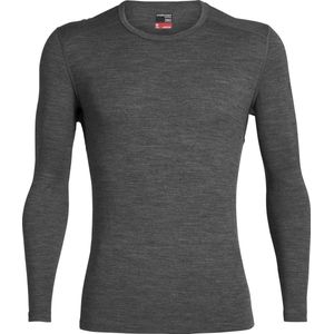 Icebreaker M 260 Tech LS Crewe - Thermoshirt - Heren - Merinowol - Grijs