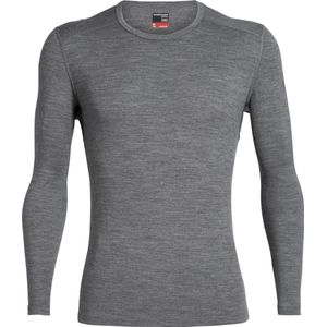 Icebreaker M 260 Tech LS Crewe - Thermoshirt - Heren - Merinowol - Grijs