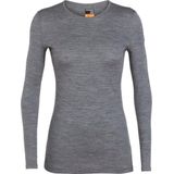 Icebreaker 200 Oasis Crewe Merino Lange Mouwen Basislaag Beige L Vrouw