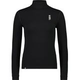 Mons Royale Womens Cascade Mock Neck L/S Merino-ondergoed (Dames |zwart)
