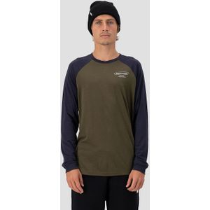 Mons Royale - Icon Raglan - Merinoshirt - Bruin - 83% Wol