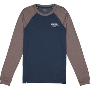Mons Royale Icon Raglan Merinoshirt (Heren |blauw)