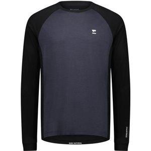 Mons Royale - Tarn Merino L/S - Merinolongsleeve - Blauw/Zwart