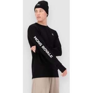 Mons Royale - Yotei Merino Classic Long Sleeve - Zwart - Heren - Wol