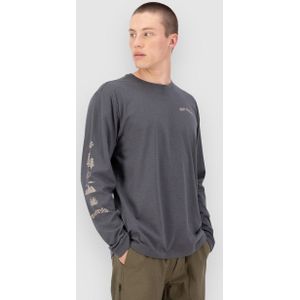 Mons Royale - Yonder M - Longsleeve T-shirt - Vintage Black - Merinowol en Biologisch Katoen