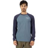 Mons Royale - Icon M - Merino Raglan Long Sleeve - Blauw