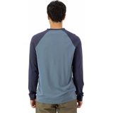 Mons Royale - Icon M - Merino Raglan Long Sleeve - Blauw
