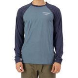 Mons Royale - Icon M - Merino Raglan Long Sleeve - Blauw