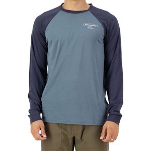 Mons Royale - Icon M - Merino Raglan Long Sleeve - Blauw