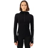 Mons Royale Womens Bella Tech Hood Merino-ondergoed (Dames |zwart)