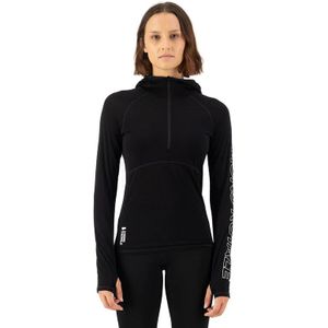 Mons Royale Womens Bella Tech Hood Merino-ondergoed (Dames |zwart)