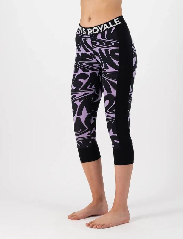 Mons Royale - Cascade Merino Base Layer 3/4 Legging - Bruin - Dames