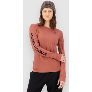 Mons Royale - Yotei W Merino Classic Long Sleeve - Thermokleding - Roze