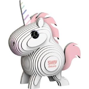 Eugy Maak Je Eigen Unicorn Junior 8 X 7,1 Cm Karton Wit/roze