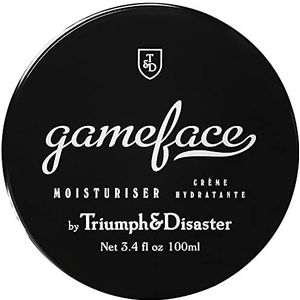 Triumph & Disaster Gameface Vochtinbrengende crème, 100 ml, met jojoba-extract, horopito-olie, vitamine E en natuurlijke antioxidanten voor hydratatie, verlevendigen en rehydrateren droge, doffe en