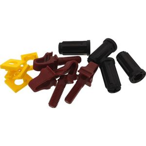 R20 Series II - Rack Mount Schroeven - Rood - 20 Pack - Server Rack Schroeven en Kooimoeren Vervanging voor Server Rack Rails 19 inch