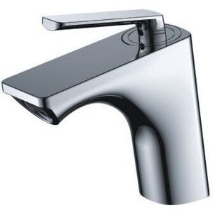 DP Bath wastafelarmatuur, 1 stuks, zilver, nogal lav