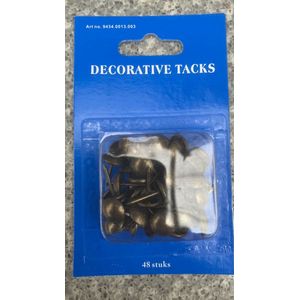 Stoffeer-SPIJKER. Stoel -Nagel. Bekleding- bronskleurig - 48 stuks. WVSA.