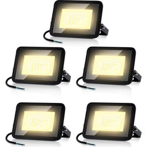 5X30W LED Schijnwerper LED Buitenlamp Schijnwerper LED Breedstraler Floodlight voor buiten & binnen Warm Wit