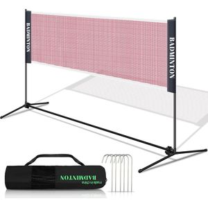 Badmintonnet en Volleybalnet - 310cm - Tennisnet - Multifunctioneel Sport Net - verstelbaar met draagtas - Draagbaar Badminton Net