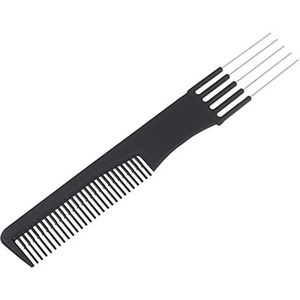DieffematicSZ kam Hairdressing Steel Needle Fork Comb Hand Pushed Ripple Styling Hair Pin Pick Comb On Both Sides