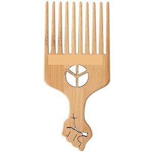DieffematicSZ kam Wooden Flat Hair Styling Comb Household Hair Picking Plug Comb Fluffy Comb Hairdressing Tool (Color : B)