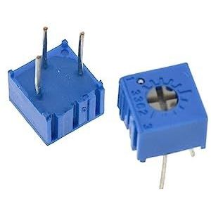 HAILM 3386P 3386 100 200 500 ohm 1K 2K 5K 10K 20K 50K 100K 200K 500K 1M ohm Trimpot Trimmer Potentiometer (Maat: 10K Ohm)