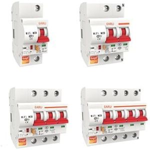 1P 2P 3P 4P 10A-125A Draadloze Smart Circuit Breaker Timer Vioce Afstandsbediening (Maat: 4P, Kleur: 100A)