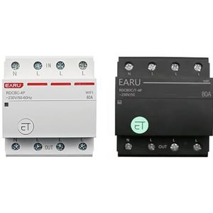 HNEJA WiFi-stroomonderbreker-Smart-relaisschakelaar-afstandsbediening (maat: EWelink (wit), kleur: 80A)