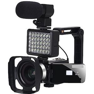 4K Video Camera Live Stream Digitale Camcorder Groothoeklens Nachtzicht Vlogging Camera Camcorder Fotografie HD camera (Color : No SD Card, Size : 4K Camera)