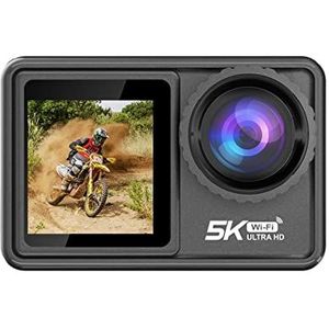 Actiecamera Verwisselbare lens 48MP zoom Elektronische stabilisatorcamera Actiecamera for vlog HD camera (Color : 32G, Size : Action Camera 5K A)