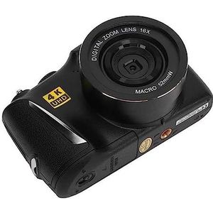 4K Vlogging Camcorder Webcamfunctie Digitale camera met oplaadkabel for op reis HD camera