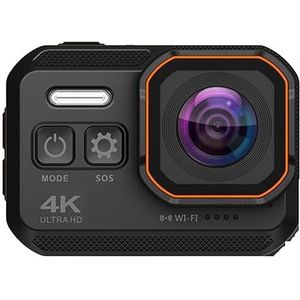 Actie Camera 4K 1080P 60fps Gestabiliseerd IP68 Onderwater Waterdichte Helm Motorfiets Sport Video Cam Moto Bike 16MP Wifi Webcam HD camera (Color : 64G SD Card, Size : 1)