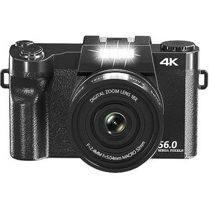 56MP Digitale Fotocamera For Fotografie Autofocus 4K Vlog-camcorder 3-inch Scherm Wifi Webcam-videocamera HD camera (Color : With 64G, Size : 2 Batteries Charger)