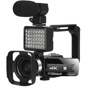 Nachtzicht 4K WIFI-camcorder For Video-opname Outdoor Vloggen Digitale Recorder IR Draagbare Fotografische Camera's HD camera (Color : 64G SD Card, Size : Set 3)