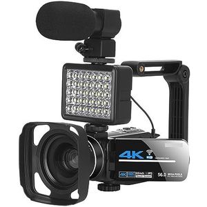 Nachtzicht 4K-videocamera For Buitenopnamen WIFI Digitale Camcorder Streaming Vlog-recorder HD camera (Color : NO SD Card, Size : 2)