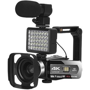 4K Digitale Video Camera's WIFI Outdoor Blogger Opname Streaming Vlog Set 18X Zoom Time Lapse Web Camcorder Autofocus HD camera (Color : 128G)