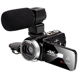 48MP WIFI Camcorder 4K Digitale Vlog Camera's For Nachtopnamen Infrarood Outdoor PortableRecorder Live Streaming Web Cam HD camera (Color : 32G SD Card, Size : 4)