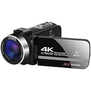 4K Camcorder Digitale Video Camera For Live Streaming Vlog Time Lapse UHD Outdoor Recorder 48MP Fotografische WIFI Webcam HD camera (Color : No SD Card)