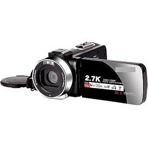 Nachtzicht 2K Camcorder 16X Zoom Infrarood Vlogging Video Camera 2.7K 30MP Draagbare Digitale Recorder Live Streaming HD camera (Color : No SD Card, Size : Only Camera)
