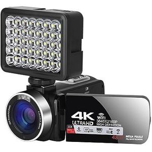 UHD 4K Vlogging Videocamera's WIFI Live Streaming Webcam Outdoor Digitale Camcorder Draagbare Blogger-recorder HD camera (Color : 128G SD Card, Size : 2)