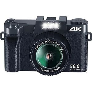 56MP Digitale Fotocamera 4K-fotografiecamcorder Autofocus Vlogging-videocamera For 3-inch Scherm WIFI-webcam HD camera (Color : With 32G TF Card)